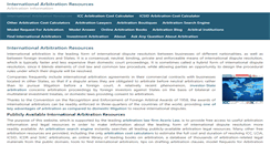Desktop Screenshot of international-arbitration-attorney.com